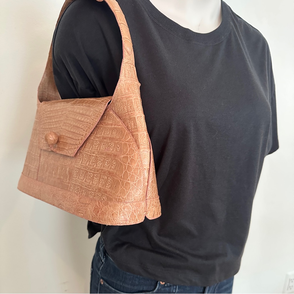 Nancy Gonzalez Crocodile Shoulder Bag Great Condition Authentic